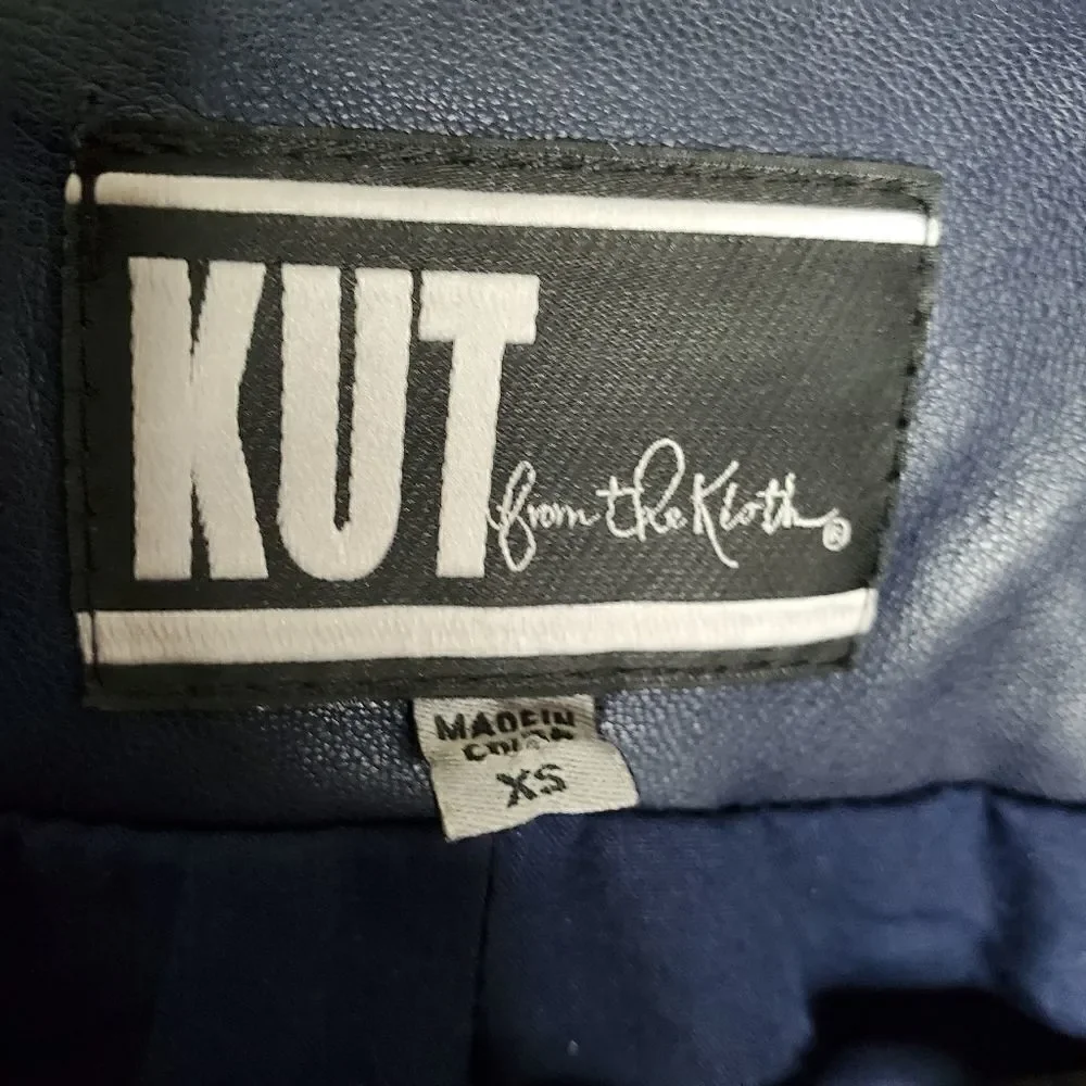 Kut from the Kloth Blue Draped Open Jacket